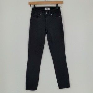 Paige Verdugo Crop Black Mid Rise‎ Ultra Skinny Jean SIze 23